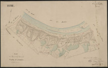 Cours de la Seine de Muids, Portejoie à Andé - Plan des rives de la Seine sur le canton de Louviers.