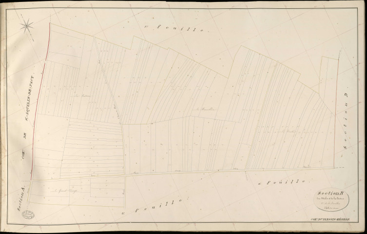 Plessis-Hébert (Le). Section B _ des Mâlis et de la Couture _ 2e de 4 Feuilles