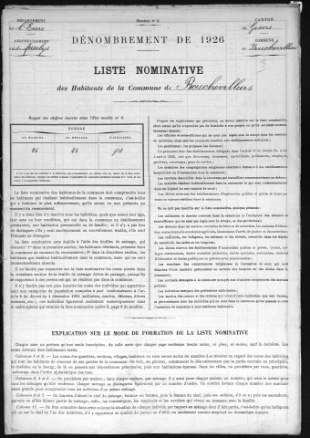 BOUCHEVILLIERS 1926