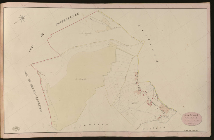 Lisors. Section D _ du Bois de la Fortelle _ 2e et dernière Feuille