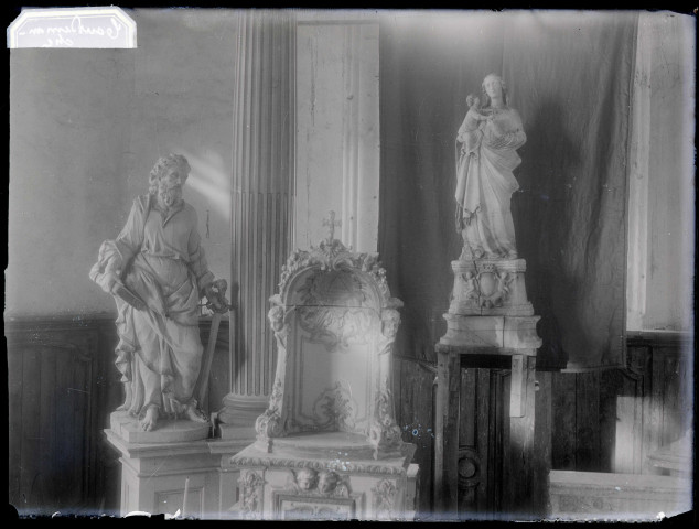 Statuaire de l'église de Courdemanche (Eure).
