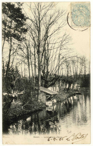 Gasny. Lavoir sur l'Epte.