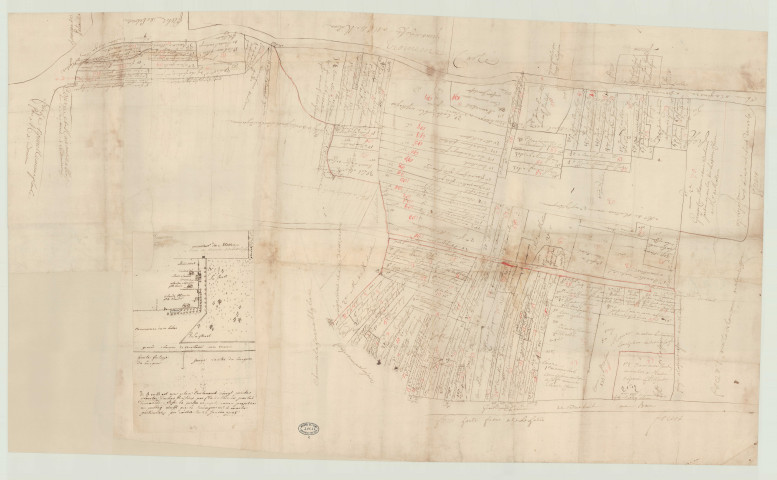 Bémécourt - Plan de la paroisse de Bémécourt.