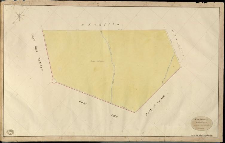 Bérengeville-la-Rivière. Section A _ de la Forêt d'Evreux _ 4e et dernière Feuille