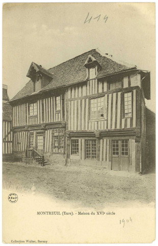 Montreuil-l'Argillé. Maison du XVIe siècle.