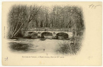 Dampsmesnil. Aveny L'Epte à Aveny, Pont du XVe siècle.