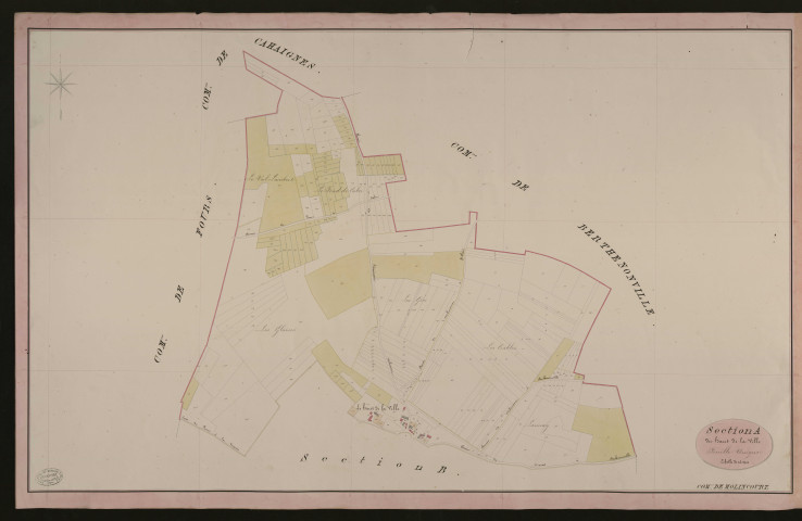 Molincourt. Section A _ du haut de la Ville _ Feuille Unique