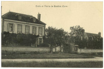Mandres. Ecole et Mairie de Mandres (Eure).