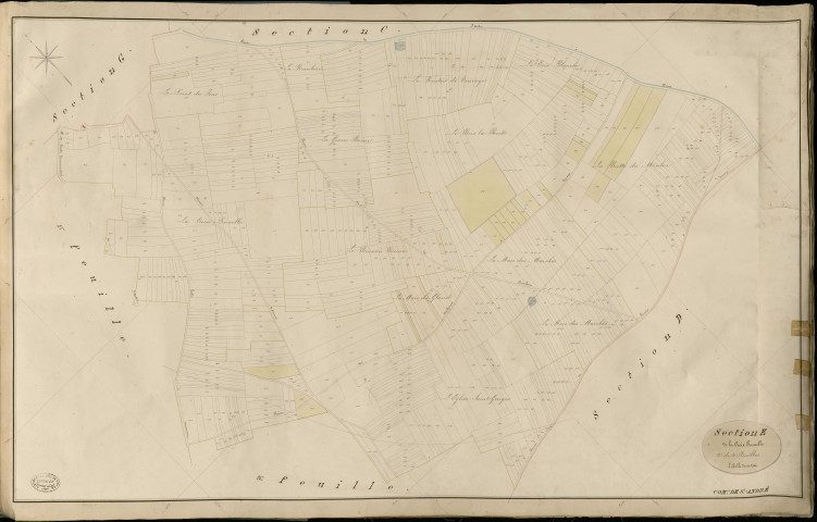 Saint-André-de-l'Eure. Section E _ de la Croix Prunelle _ 2e de 4 Feuilles