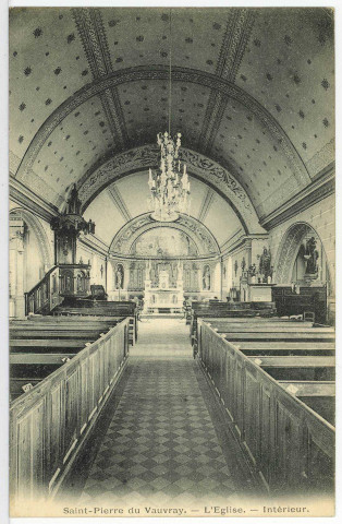 Saint-Pierre-du-Vauvray. L'Eglise - Intérieur.