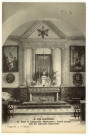 Caillouet-Orgeville. Les Souvenirs : Dans la Chapelle Mortuaire, l'Autel évoque bien des souvenirs émouvant.