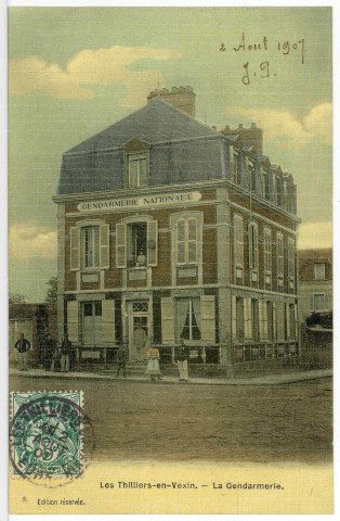 Thilliers-en-Vexin (Les). La Gendarmerie.