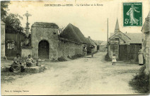 Courcelles-sur-Seine. Le Carrefour et la Route.