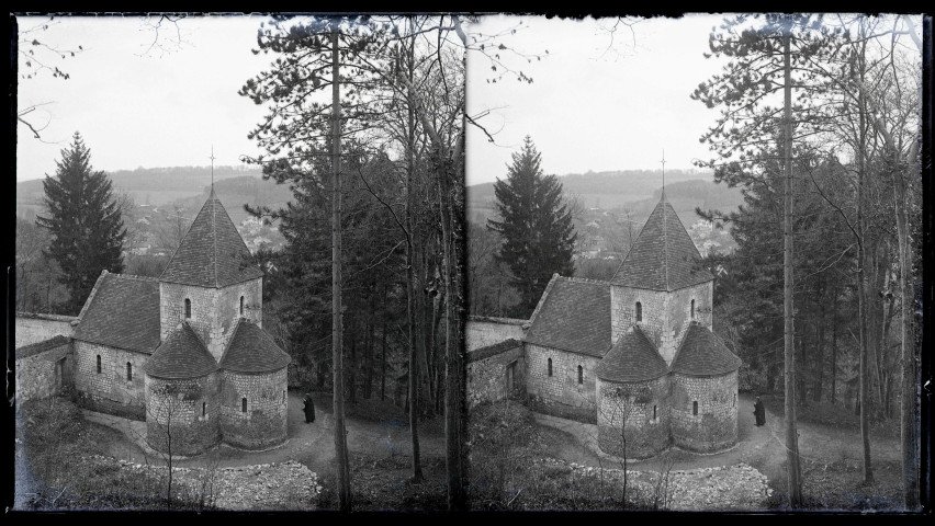 Chapelle Saint-Saturnin de l'abbaye Notre-Dame de Fontenelle de Saint-Wandrille-Rançon (Seine-Maritime).