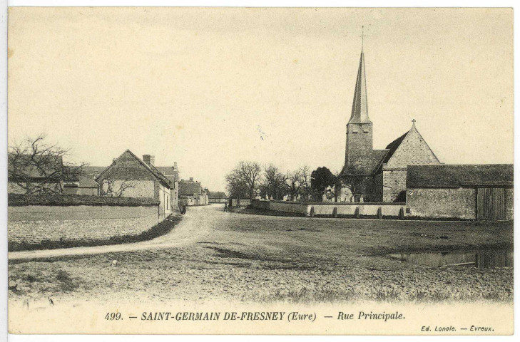 Saint-Germain-de-Fresney. Rue principale.