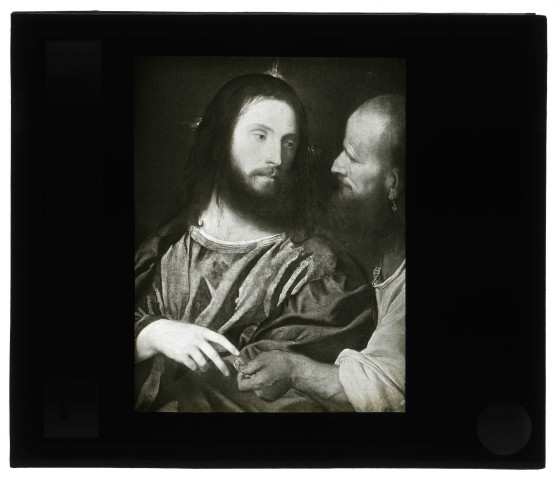 Musée de Dresde (Allemagne), tableau de Le Titien « Christ à la monnaie ».