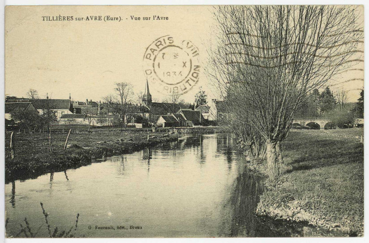 Tillières-sur-Avre. Vue sur l'Avre.