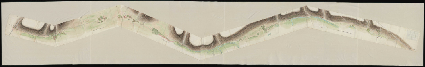 "Plan du chemin de Louviers à Pacy".