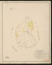 Caorches. Tableau d'assemblage du Plan Parcellaire de la Commune de Cahorches _ Canton de Bernay - Bernay - Eure. _ Terminé sur le terrain le 25 avril 1830, sous l'administration de M. Le Vicomte Raymond Delaitre, Préfet - M. Trinité, Maire et sous la direction de M. Marel, Directeur des Contributions directes. _ M. Hautier, Géomètre en Chef. _ Par M. Folin, Géomètre de 1re classe