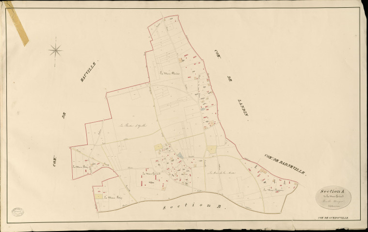 Guénouville. Section A _ de la Mare Guénard _ Feuille Unique