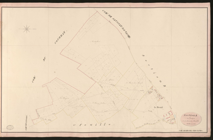 Mesnil-Verclives. Section A _ des Bruyères _ 2e et dernière Feuille