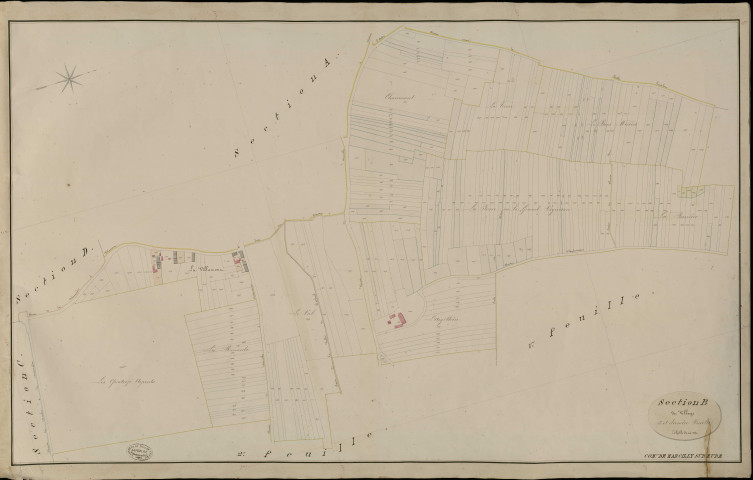 Marcilly-sur-Eure. Section B _ du Village _ 3e et dernière Feuille
