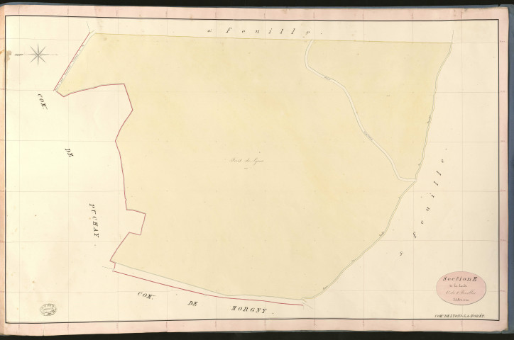 Lyons-la-Forêt. Section E _ de la Lande _ 6e de 8 Feuilles