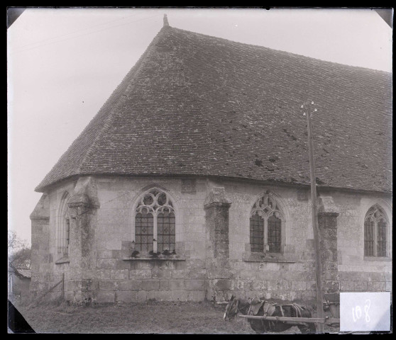 Église de Drucourt (Eure), chevet.