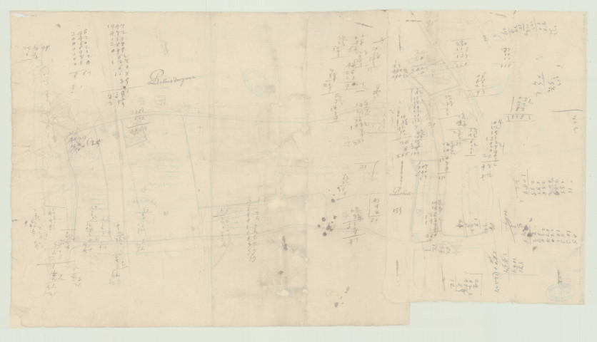 Glos-la-Ferrière – Couvains – Saint-Pierre-de-Sommaire (Orne) - Plans de la Seigneurie de Glos *