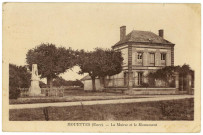 Mouettes. La Mairie et le Monument.