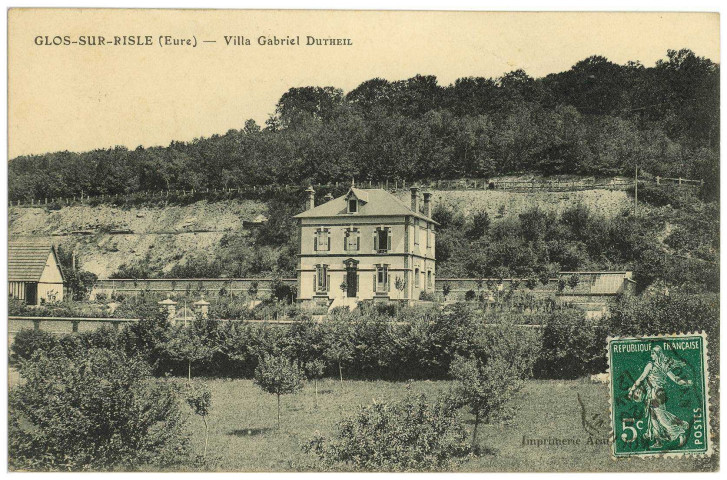 Glos-sur-Risle. Villa Gabriel Dutheil.