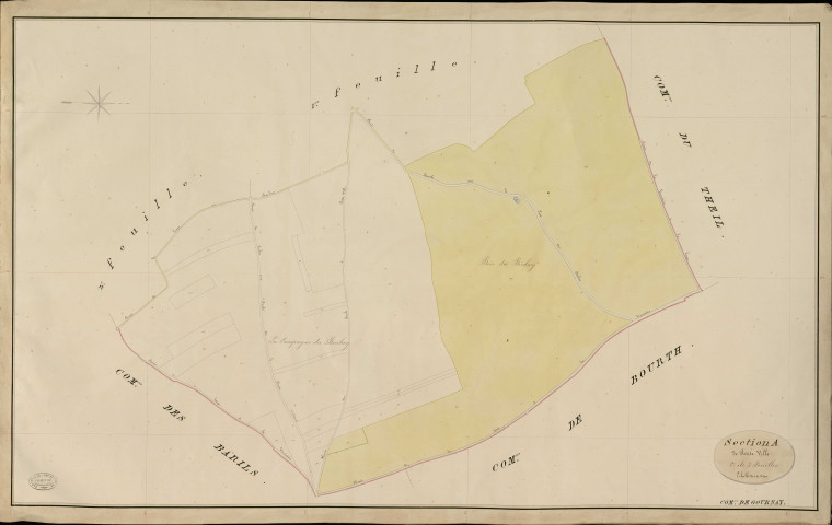 Gournay-le-Guérin. Section A _ de Petite-Ville _ 2e de 3 Feuilles