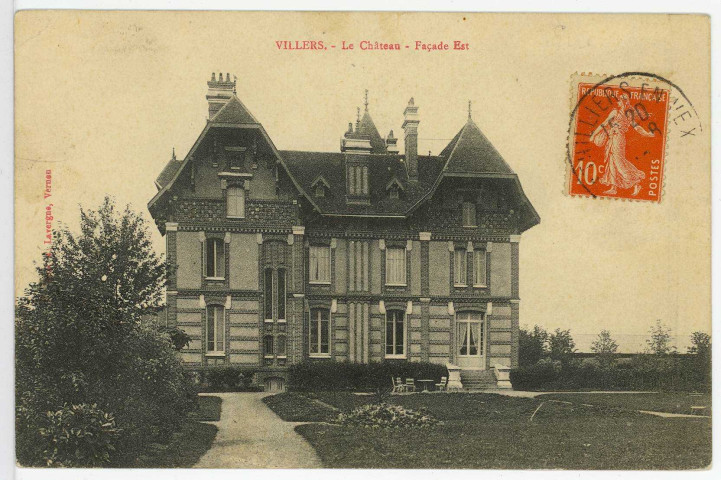 Villers-en-Vexin. Le Château - Façade Est.