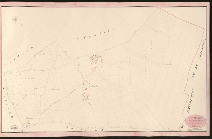Longchamps. Section D _ de la Vente des Champs _ 2e et dernière Feuille