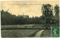 Glisolles. Le Château vu de la Vallée.