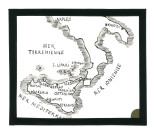 Carte au crayon de l'Italie et de la Sicile.