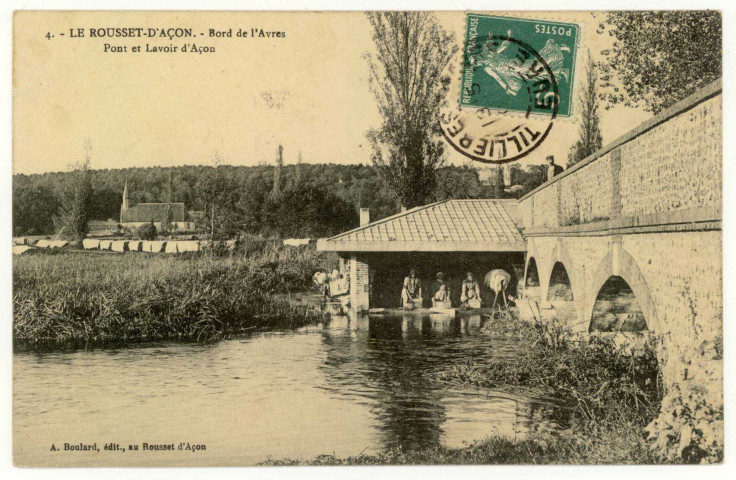 Acon. Le Rousset d'Acon Pont et Lavoir d'Acon.