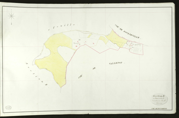 Fourmetot. Section D _ de Château du hamel _ 2e et dernière Feuille