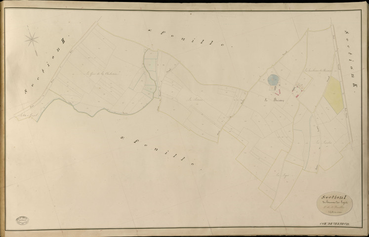 Verneuil-sur-Avre. Section I _ du hameau des Loges _ 3e de 4 Feuilles