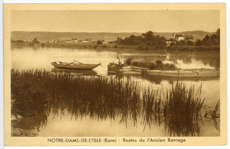 Notre-Dame-de-l'Isle. Restes de l'ancien Barrage.