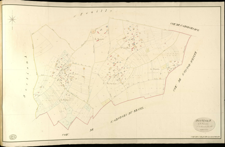 Saint-Jean-de-la-Lequeraye. Section B _ de la Cauvinière _ 2e et dernière Feuille