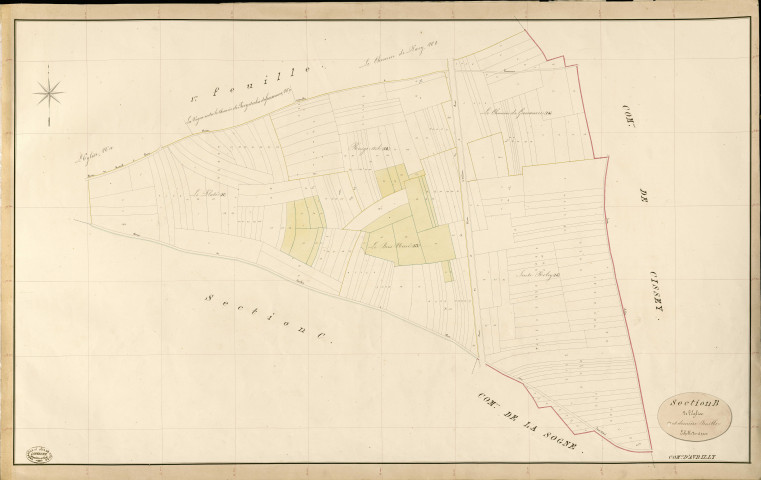 Avrilly. Section B _ de l'Eglise _ 2e et dernière Feuille
