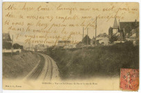 Vernon-Ville. Vue sur le Chemin de Fer et la rue du Haut.