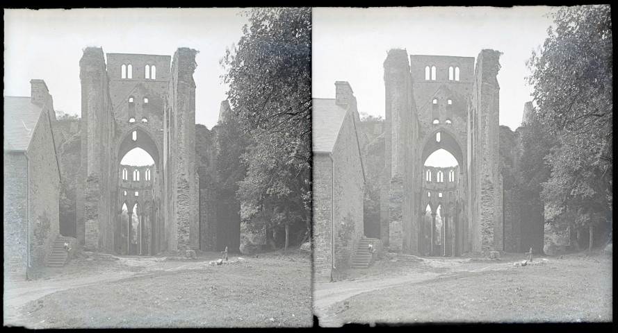Ruines de l'abbaye de d'Hambye à Percy (Manche).