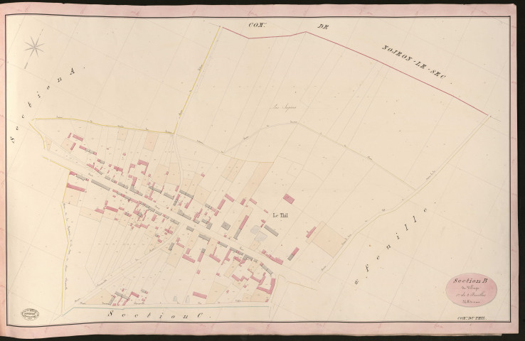 Thil-en-Vexin (Le). Section B _ du Village _ 1re de 2 Feuilles