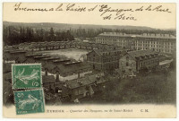 Evreux-Ville. Quartier des Dragons, vu de Saint-Michel.