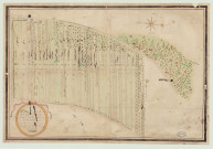 Montaure - "Plan à vue du fief de Hallesoupe situé sur la paroisse de Montaure". *
