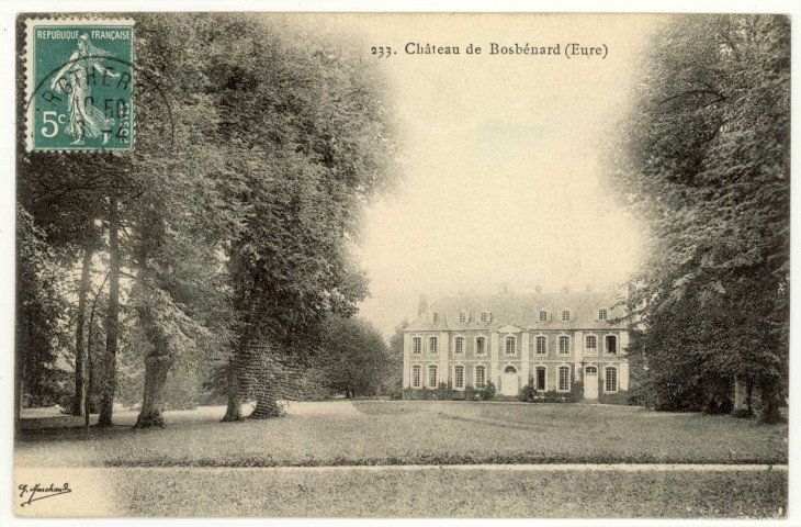 Bosc-Bénard-Commin. Château de Bosbénard.
