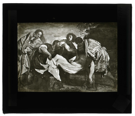 Musée du Louvre de Paris, tableau de Le Titien « la Mise au tombeau ».