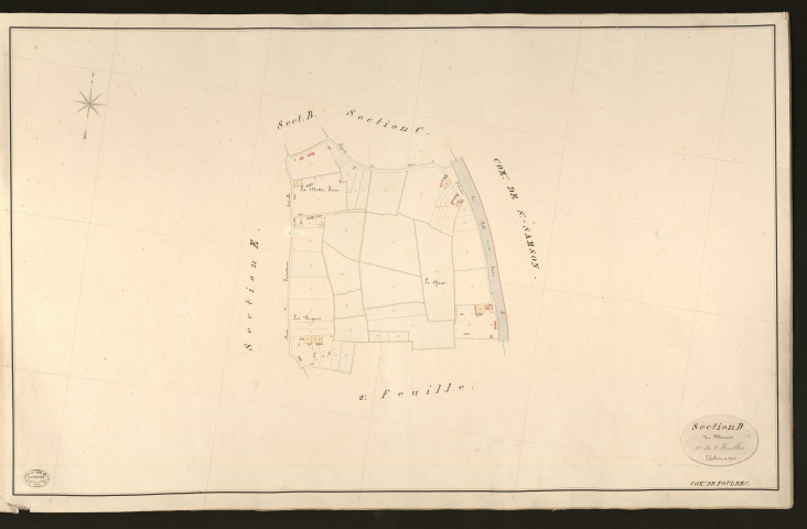 Foulbec. Section D _ du Marais _ 1re de 2 Feuilles